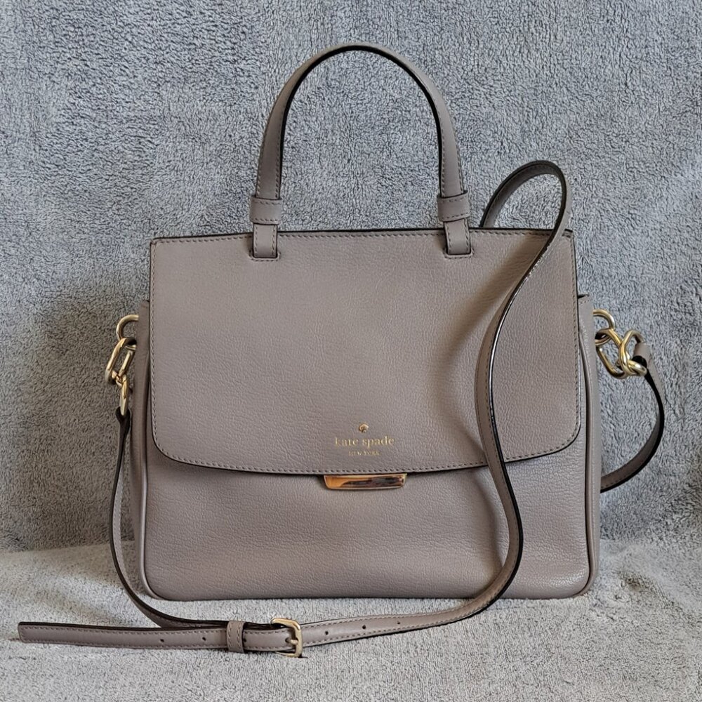 Kate Spade top Handle Leather Satchel with Shoulder strap